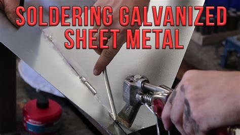 sheet metal soldering|soldering different metals together.